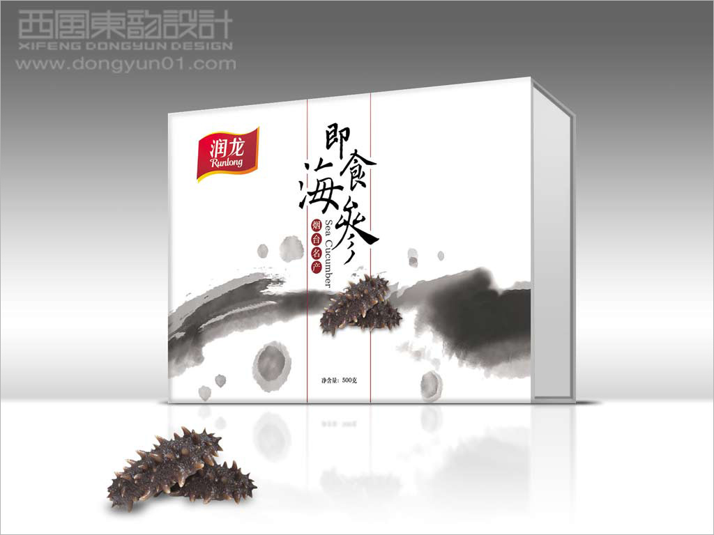 潤龍食品系列即食海參包裝設(shè)計之中國風(fēng)禮盒包裝設(shè)計