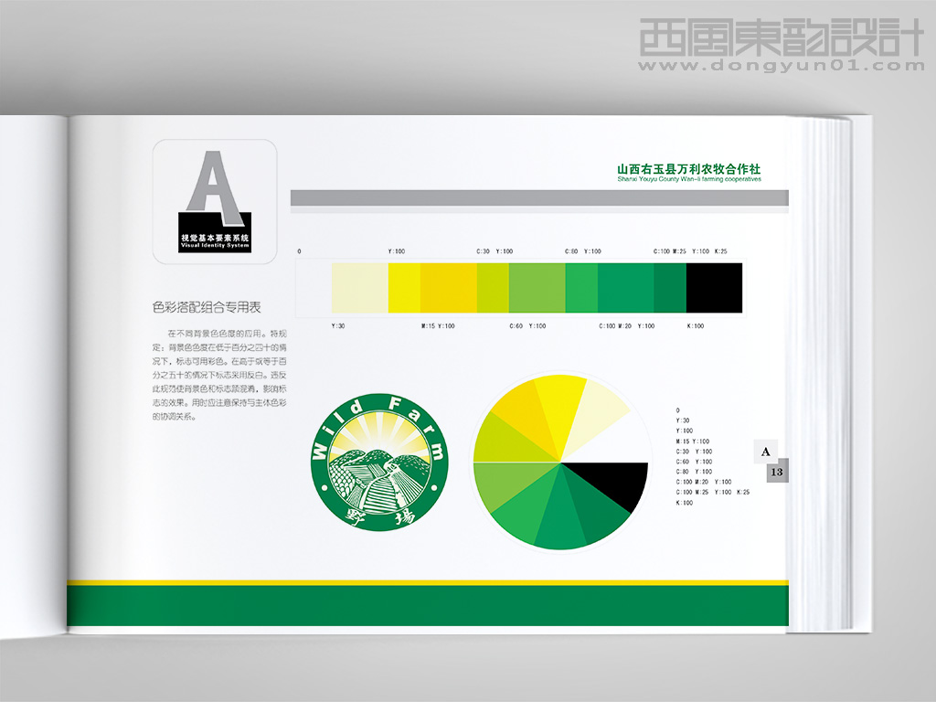 野場品牌vi設(shè)計(jì)之色彩搭配組合專用表