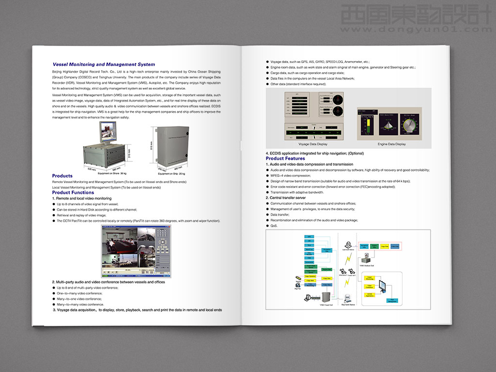 北京海蘭信數(shù)據(jù)記錄科技有限公司船舶監(jiān)控管理系統(tǒng)（VMS）宣傳折頁設計之內頁設計