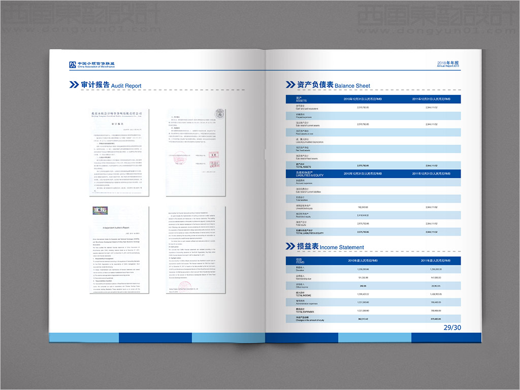 中國小額信貸聯(lián)盟年報設計之審計報告內頁設計