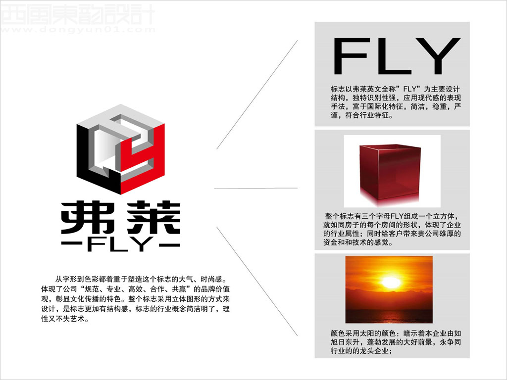 北京弗萊空間設(shè)計(jì)機(jī)構(gòu)標(biāo)志設(shè)計(jì)創(chuàng)意理念說明圖