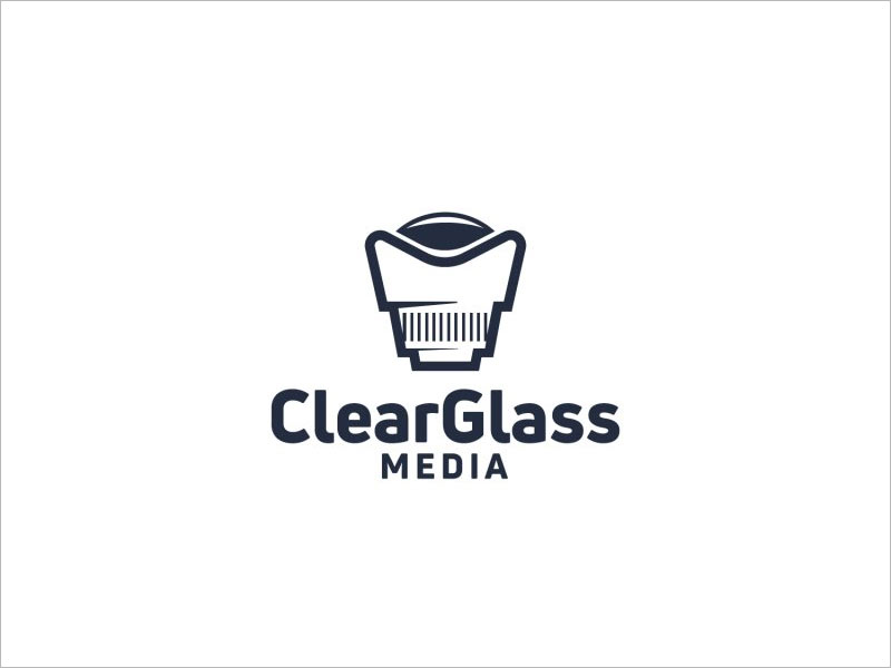 Clear Glass Media LOGO設(shè)計