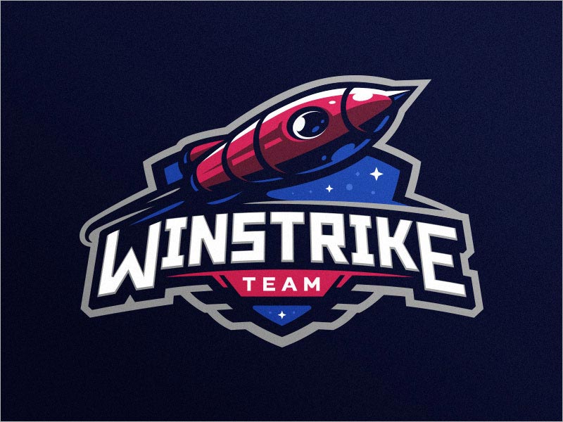 Winstrike 游戲logo設(shè)計