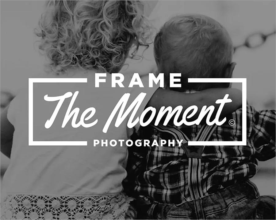 THE MOMENT PHOTOGRAPHY 攝影公司標(biāo)志設(shè)計