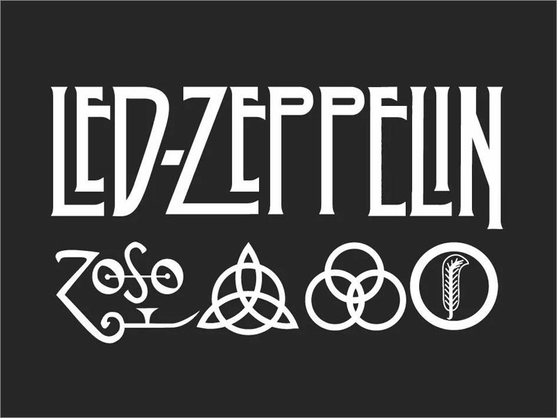 Led Zeppelin 搖滾樂隊logo設(shè)計