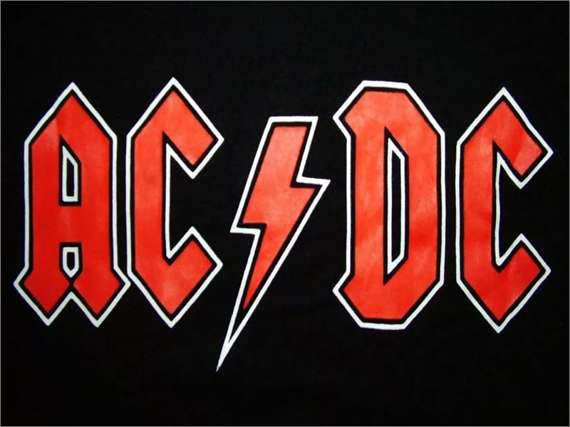 AC / DC 搖滾樂隊logo設(shè)計