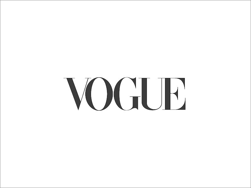 Vogue logo設計中的 - Didot字體