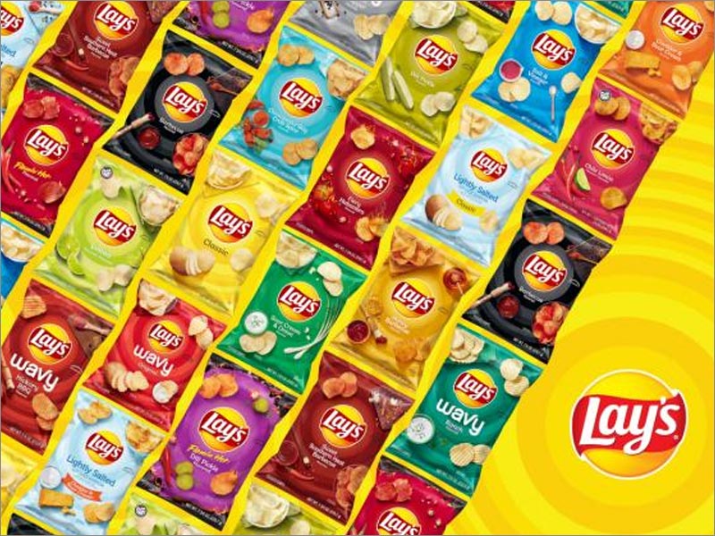 Lay's樂事薯片休閑食品包裝重新設(shè)計涵蓋了所有口味，包括115種不同的包裝設(shè)計