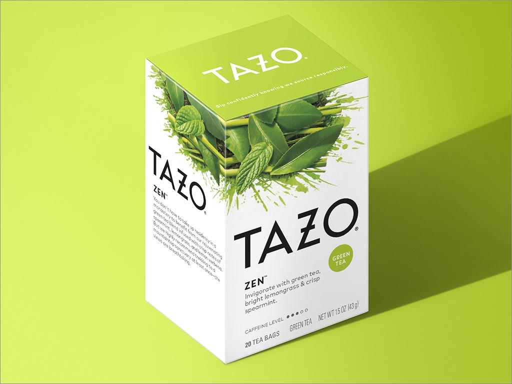 聯(lián)合利華Tazo薄荷味茶飲料包裝設(shè)計(jì)