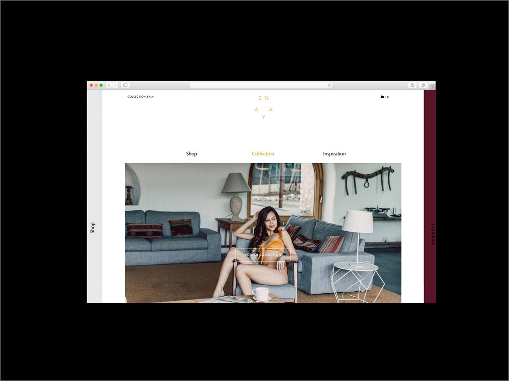 Inaya Lingerie內(nèi)衣網(wǎng)站頁面設(shè)計(jì)