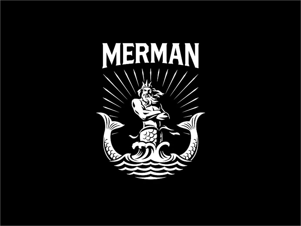 英國Merman獨立媒體制作公司品牌形象logo設(shè)計