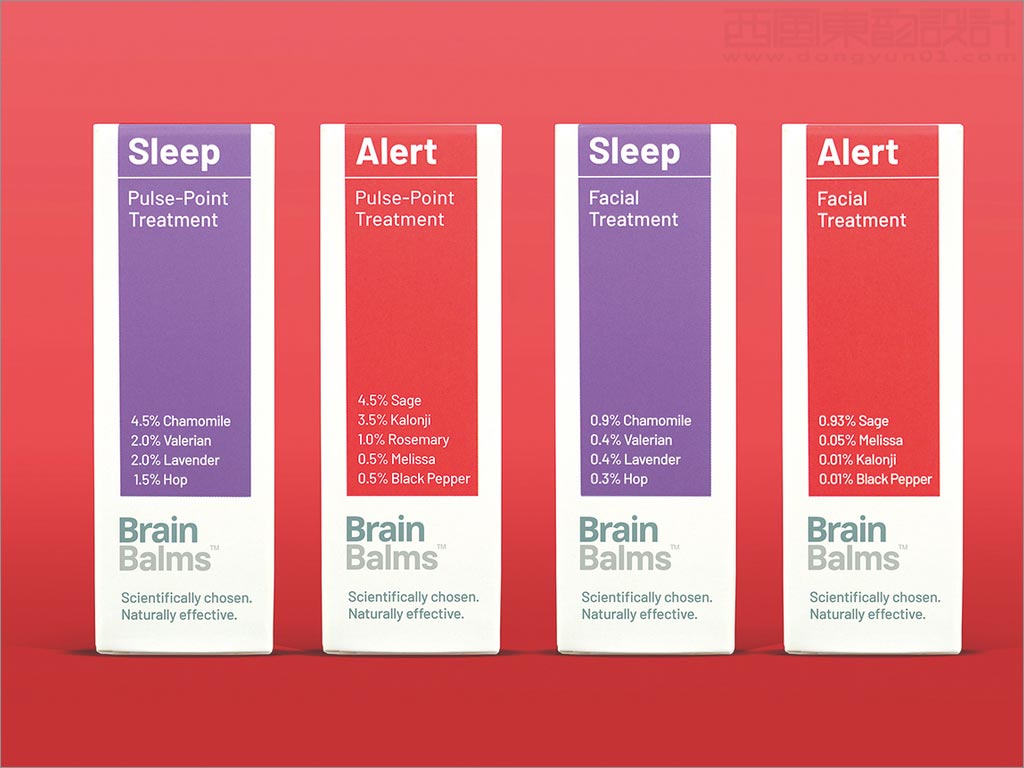 英國BrainBalms精油包裝盒設(shè)計