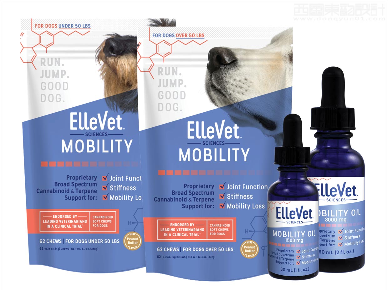 美國ElleVet Sciences寵物貓狗保健品包裝設(shè)計