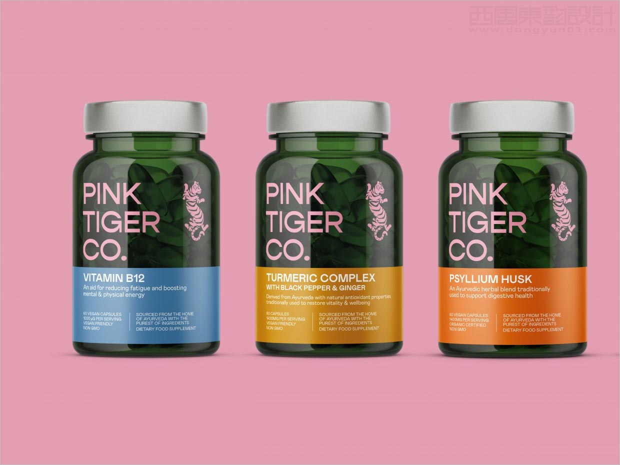 印度Pink Tiger保健食品包裝設(shè)計